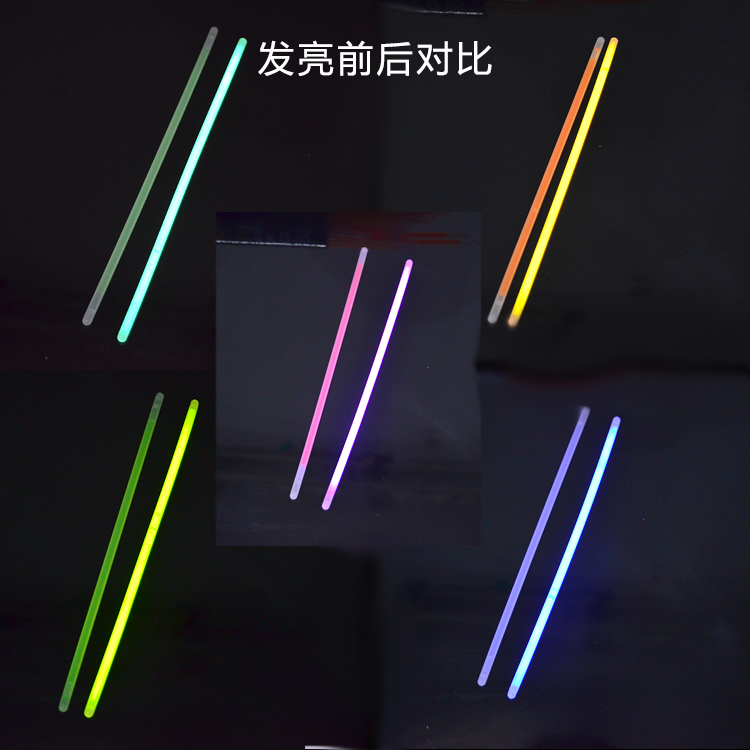 荧光棒发光棒演唱会道具一次性荧光手环100支夜光棒儿童七彩玩具 - 图1