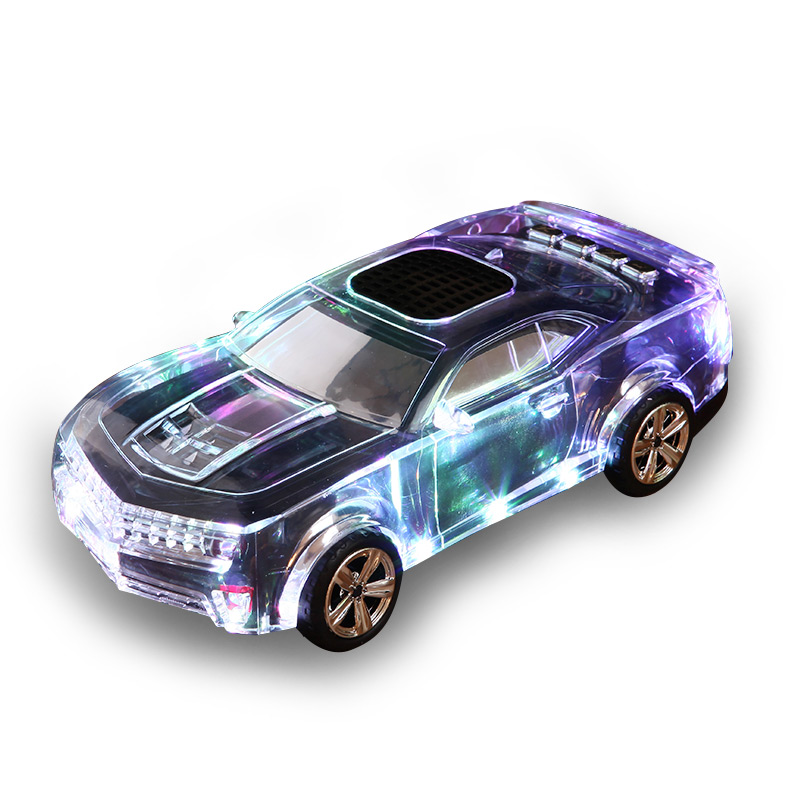 hny影音旗舰店hny WS-380车模无线蓝牙多音箱功能迷你音响七彩发光家用重低音炮小钢炮0