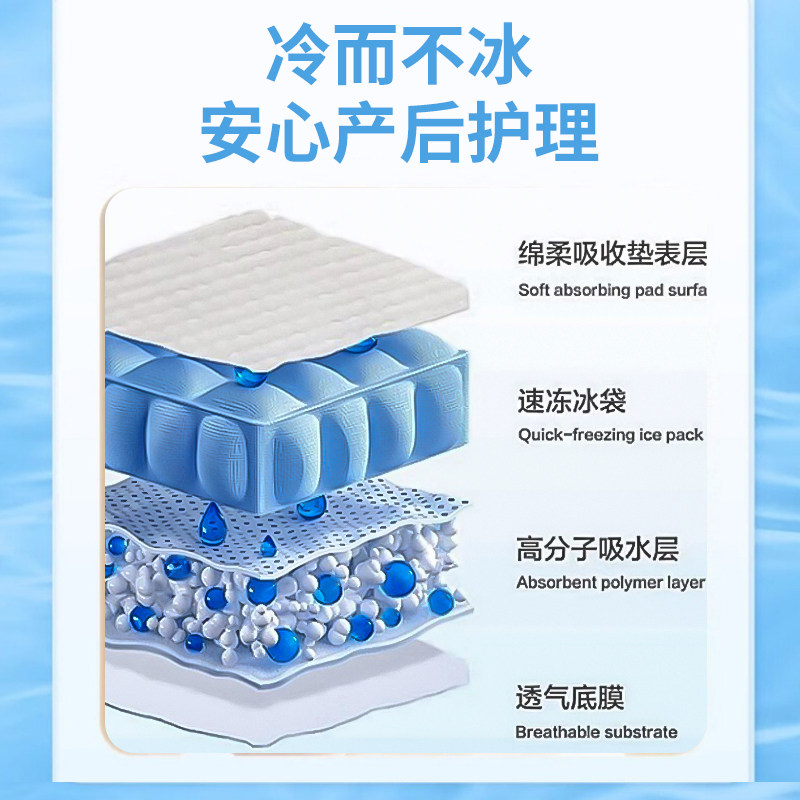 会阴冷敷贴产妇医用冰垫侧切冰袋冷冰敷袋产后护理剖腹产顺产通用