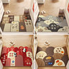 Entrance door floor mat, stain-resistant, anti-slip wire loop carpet