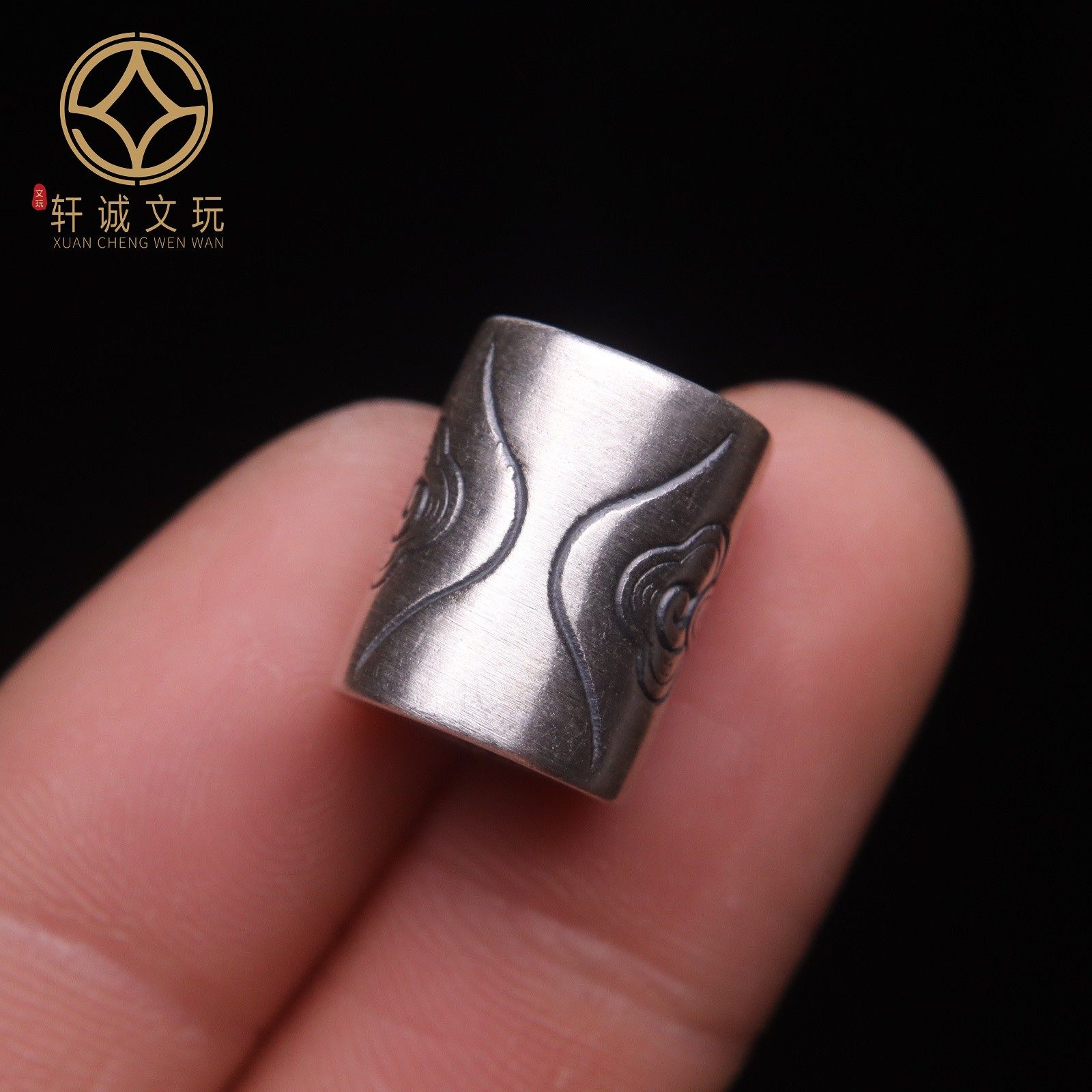 原创足银999祥云云纹大孔桶珠顶腰珠隔珠菩提手串串珠diy文玩配饰,淘宝优惠券,粉丝福利购,淘宝优惠卷