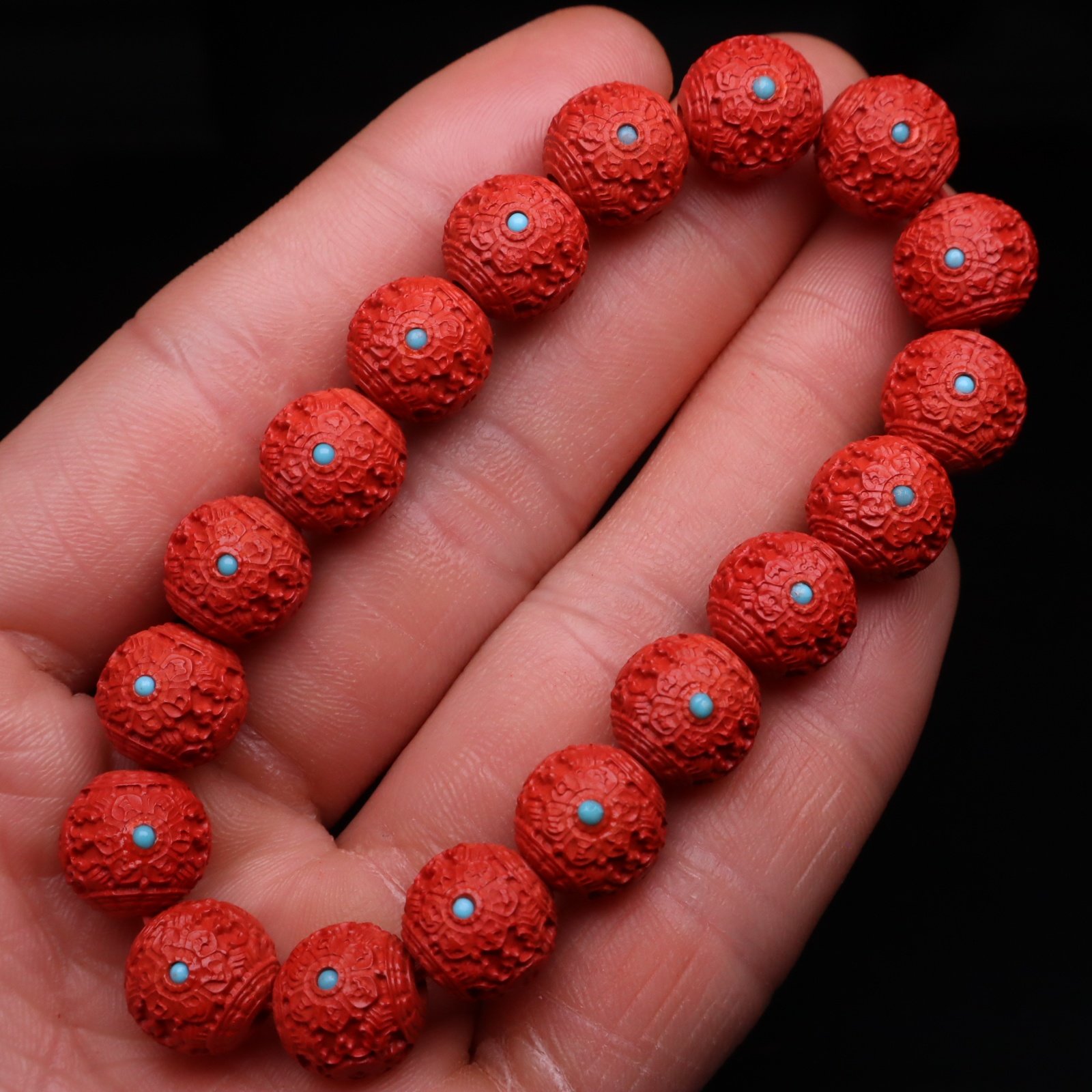 朱砂散珠天然原矿六字真言镶嵌花珠单颗珠子串珠纯帝王砂手串配件,淘宝优惠券,粉丝福利购,淘宝优惠卷