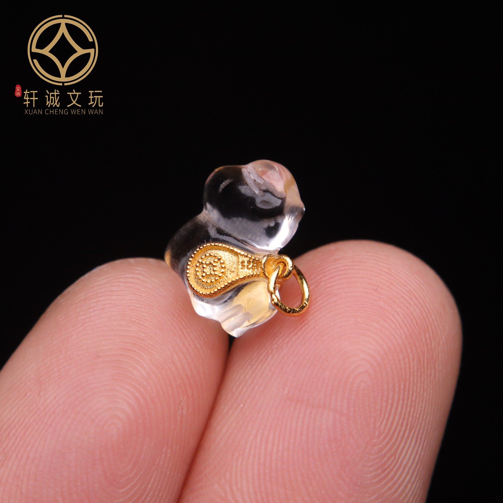 原创足银925银镀金镶嵌水晶马到成功顶腰珠手串diy文玩配饰配件,淘宝优惠券,粉丝福利购,淘宝优惠卷