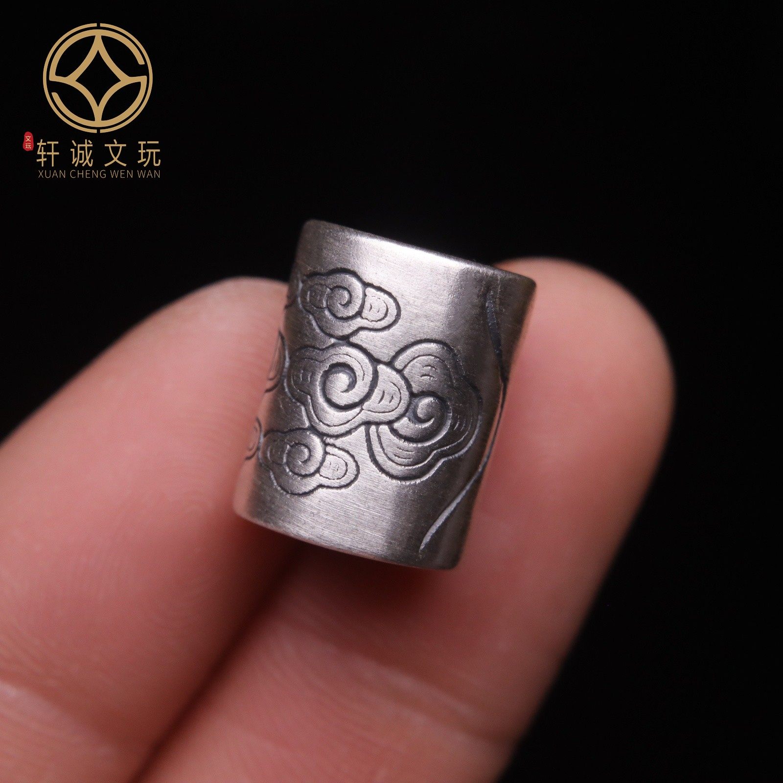 原创足银999祥云云纹大孔桶珠顶腰珠隔珠菩提手串串珠diy文玩配饰,淘宝优惠券,粉丝福利购,淘宝优惠卷