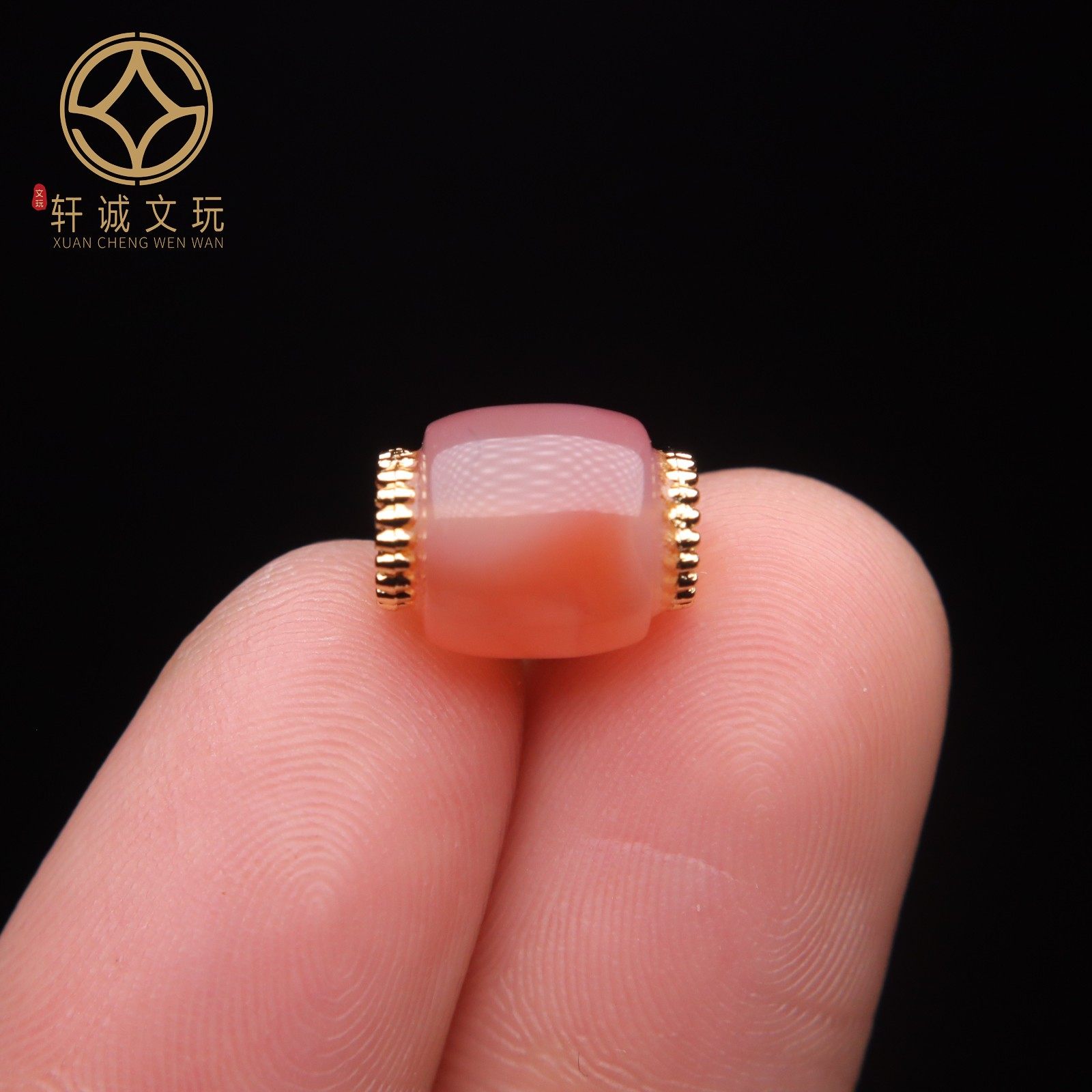 古法金镶嵌桶珠南红粉玛瑙鼓珠散珠DIY配饰手串手链吊坠108配珠,淘宝优惠券,粉丝福利购,淘宝优惠卷