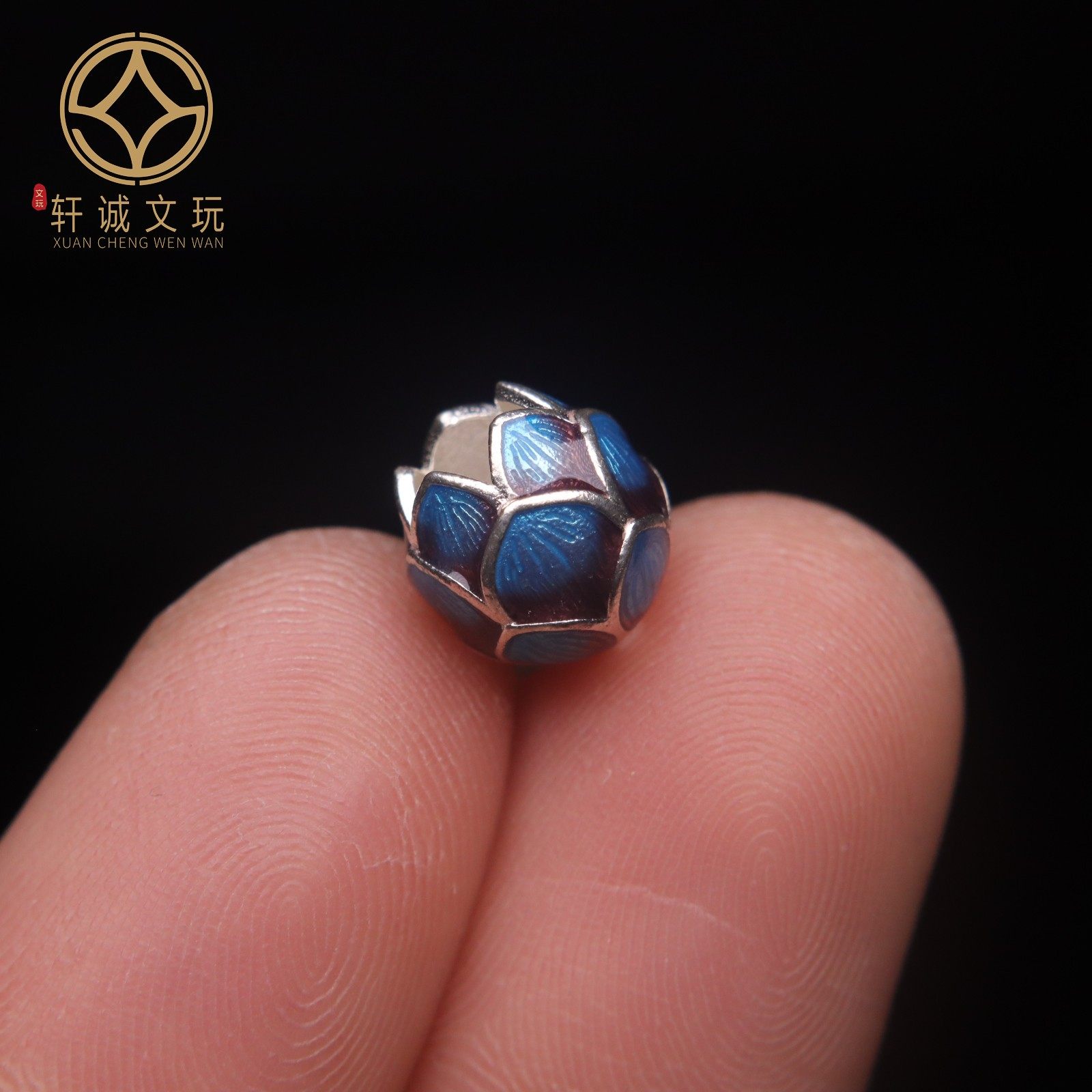 原创925银镀金莲花彩绘莲子圆珠腰珠隔珠串珠编绳diy文玩配饰珠,淘宝优惠券,粉丝福利购,淘宝优惠卷