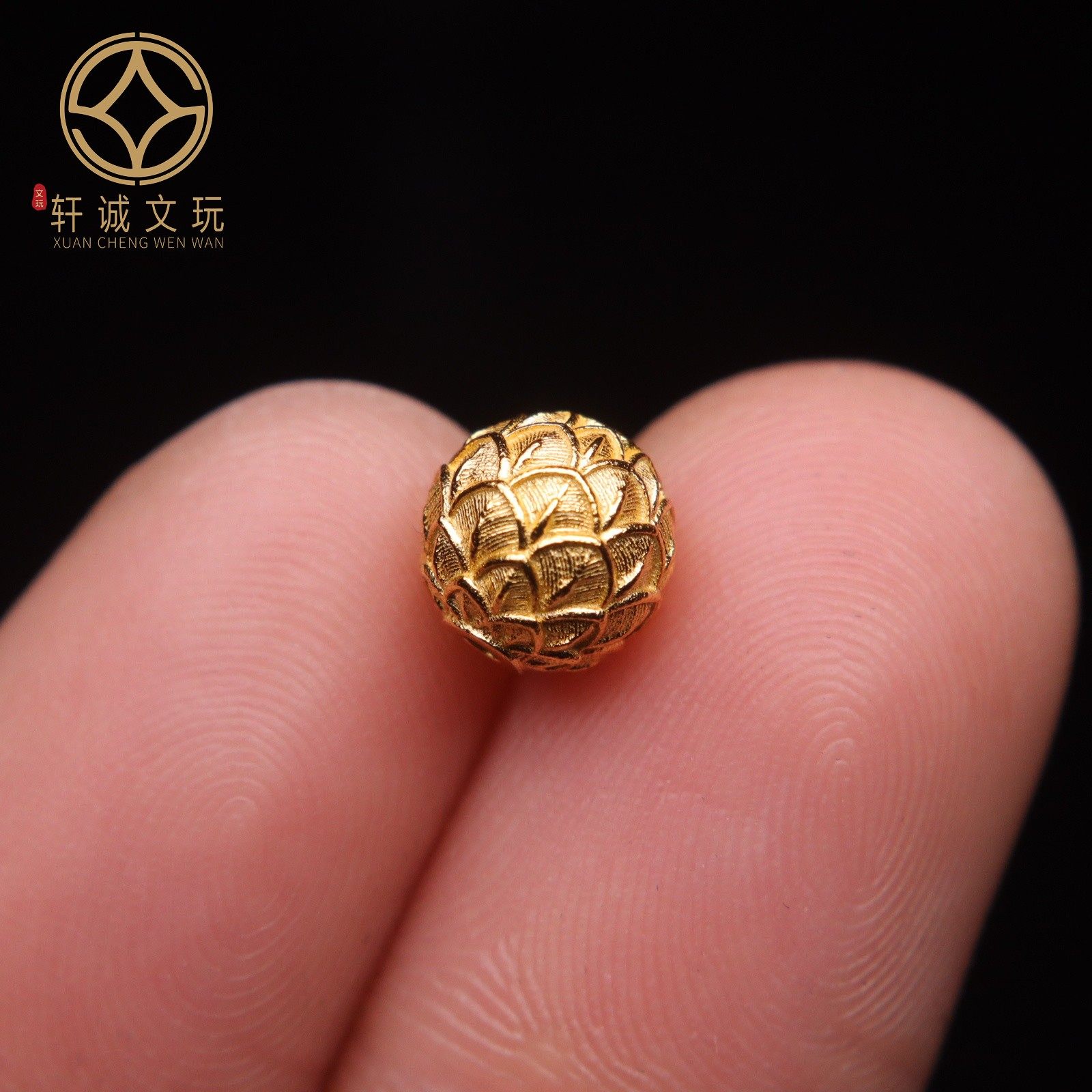 原创足银999龙鳞纹珠顶腰珠隔珠菩提手串手工串珠编绳diy文玩配饰,淘宝优惠券,粉丝福利购,淘宝优惠卷