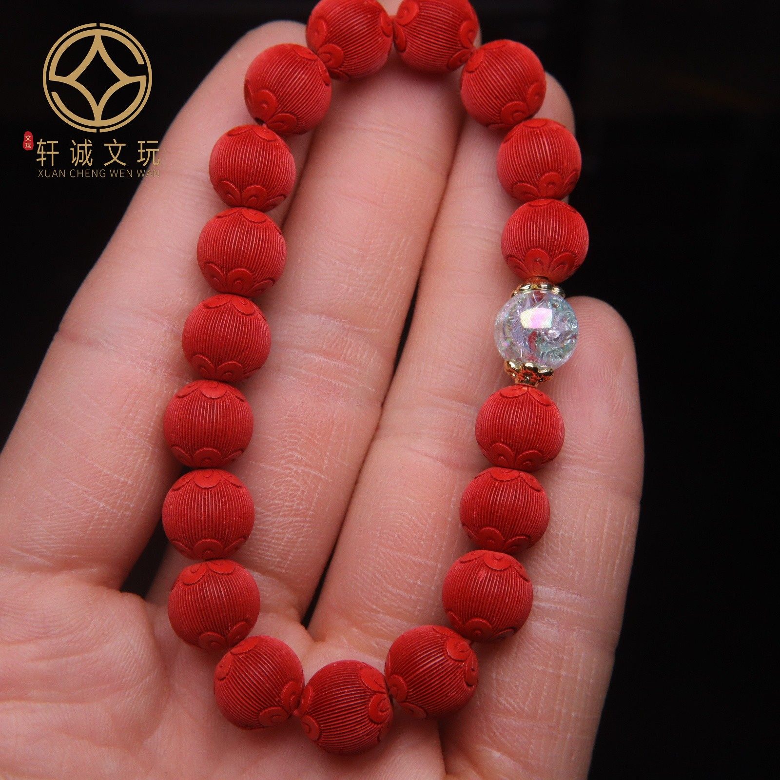 原矿朱砂顺直拉丝纹转运珠圆珠散珠配隔珠diy配饰手持手串手链,淘宝优惠券,粉丝福利购,淘宝优惠卷