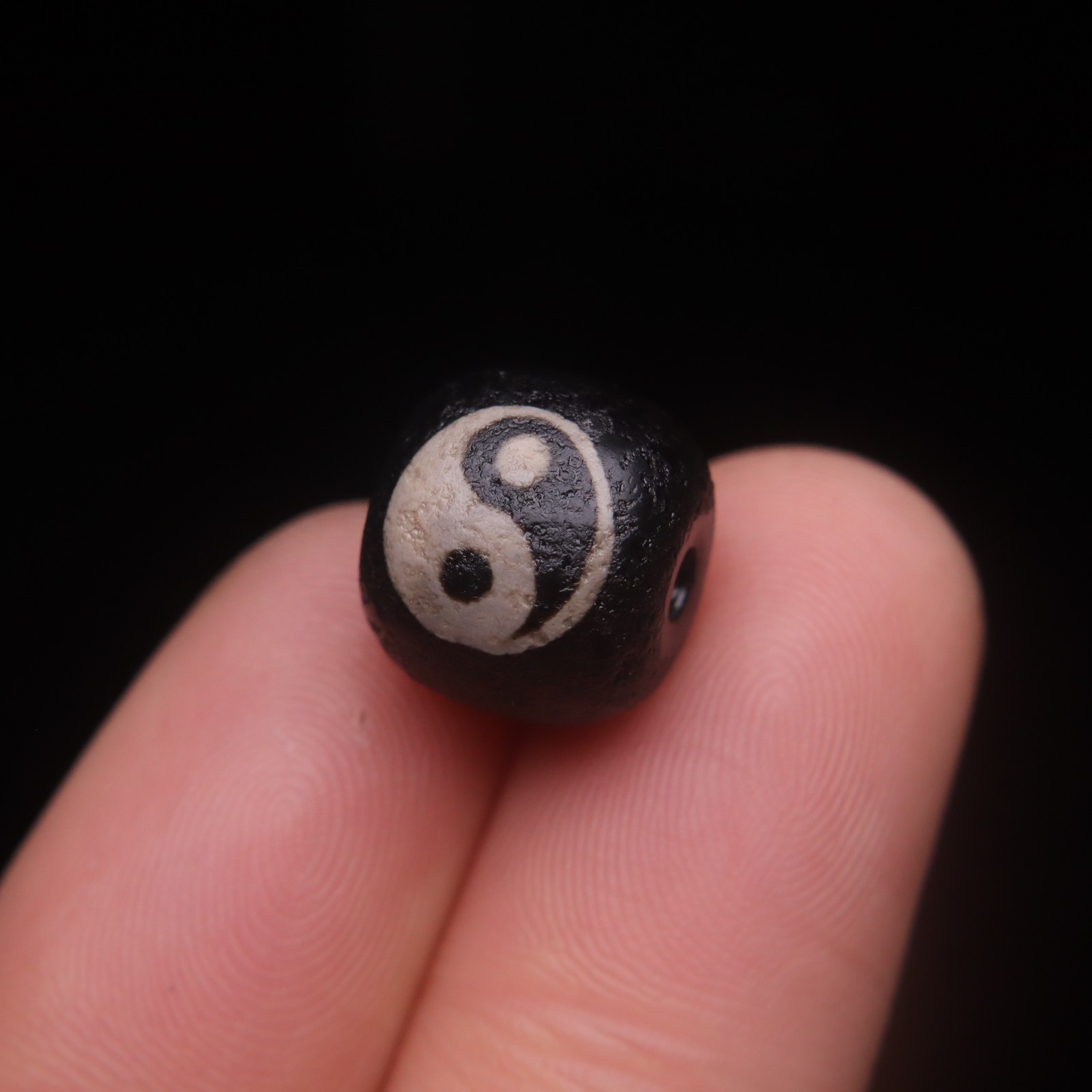 原创天珠配件天然玛瑙双面太极黑白珠圆珠散珠DIY文玩配饰珠配件,淘宝优惠券,粉丝福利购,淘宝优惠卷