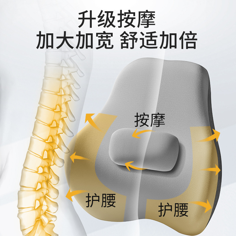 汽车电动按摩腰靠调节背垫司机护腰神器货车座椅腰托腰枕车用腰垫 - 图2