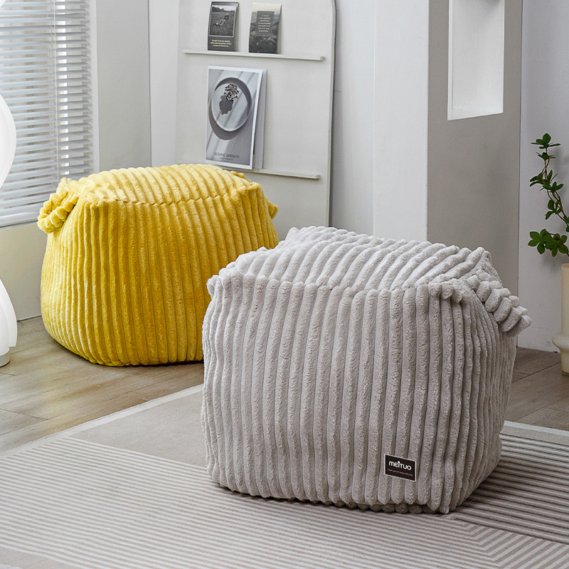 闲置旧衣服收纳袋沙发矮凳客厅坐墩脚踏可坐式懒人衣物收纳储物凳,淘宝优惠券,粉丝福利购,淘宝优惠卷