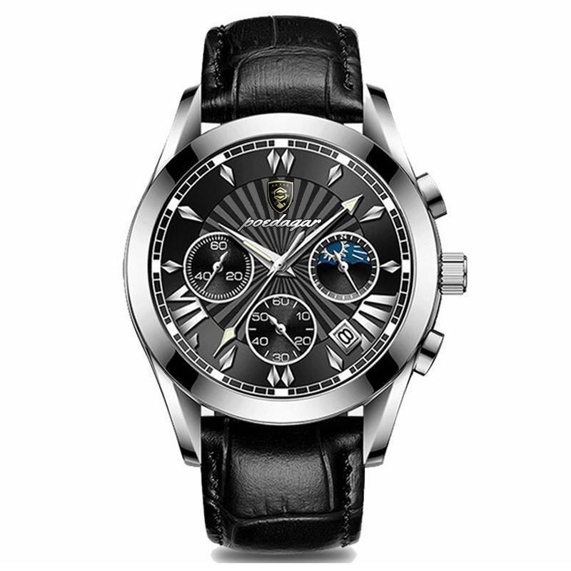 瑞士品牌男士手表防水夜光全自动机械表学生青年商务潮流石英腕表-图3