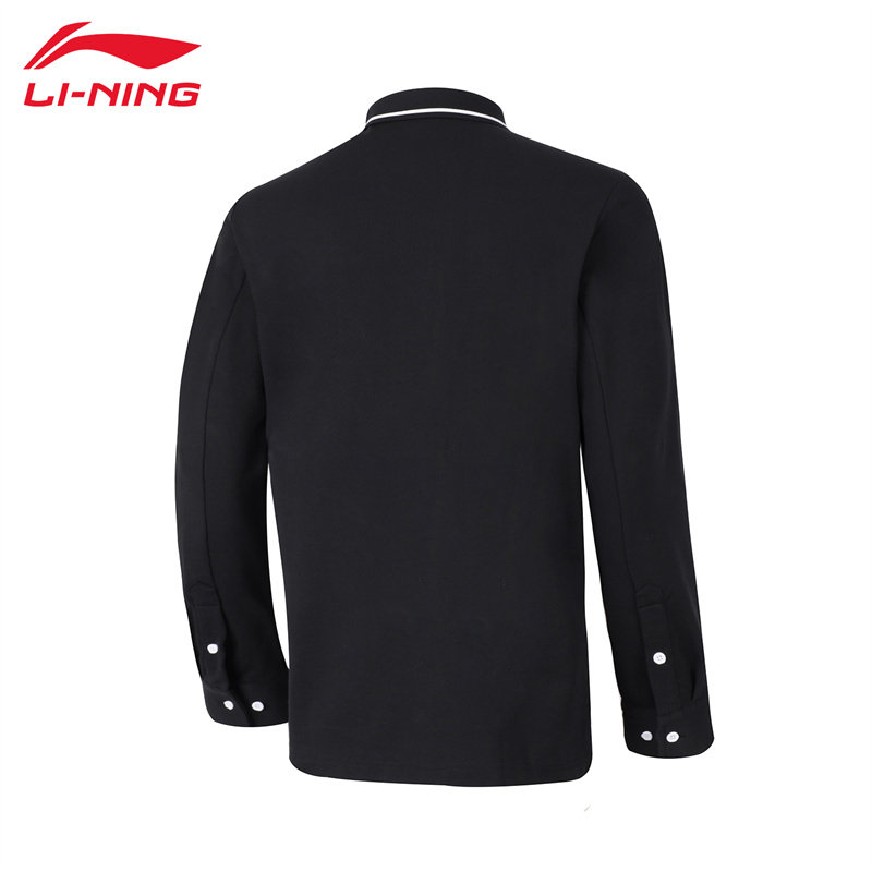 李宁长袖polo衫男子春夏新款轻薄棉质透气纯色简约运动服APLU207,淘宝优惠券,粉丝福利购,淘宝优惠卷