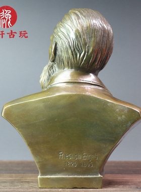 复古纯铜四大伟人铜像 马克思 恩格斯列宁斯大林家居装饰摆件摆设