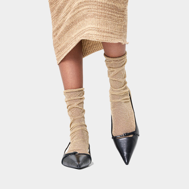 【春秋款】HappySocks潮牌拼色破洞乞丐袜高筒袜及膝袜小腿袜女,淘宝优惠券,粉丝福利购,淘宝优惠卷