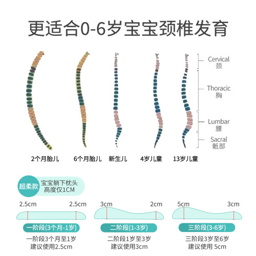 温欧儿童枕头四季1岁宝宝2岁幼儿硅胶枕头3婴儿6个月以上-图2