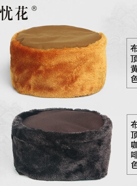 特价冬季出家师父僧帽冬季加厚保暖和尚尼姑帽居士帽咖啡色黄色防