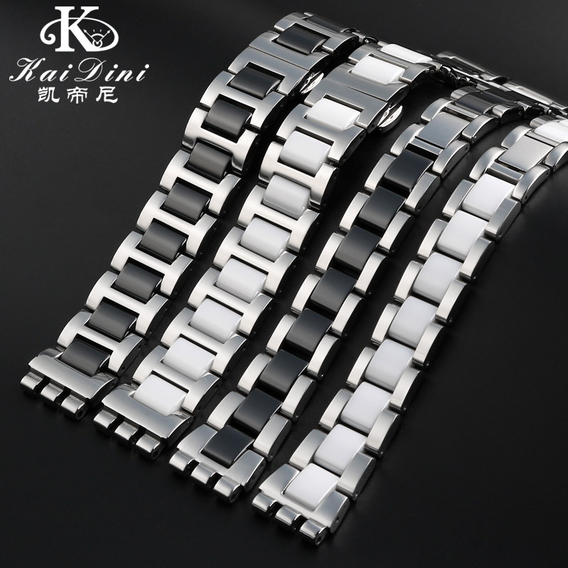 适配swatch ygs749g学生陶瓷表带 凯帝尼配件