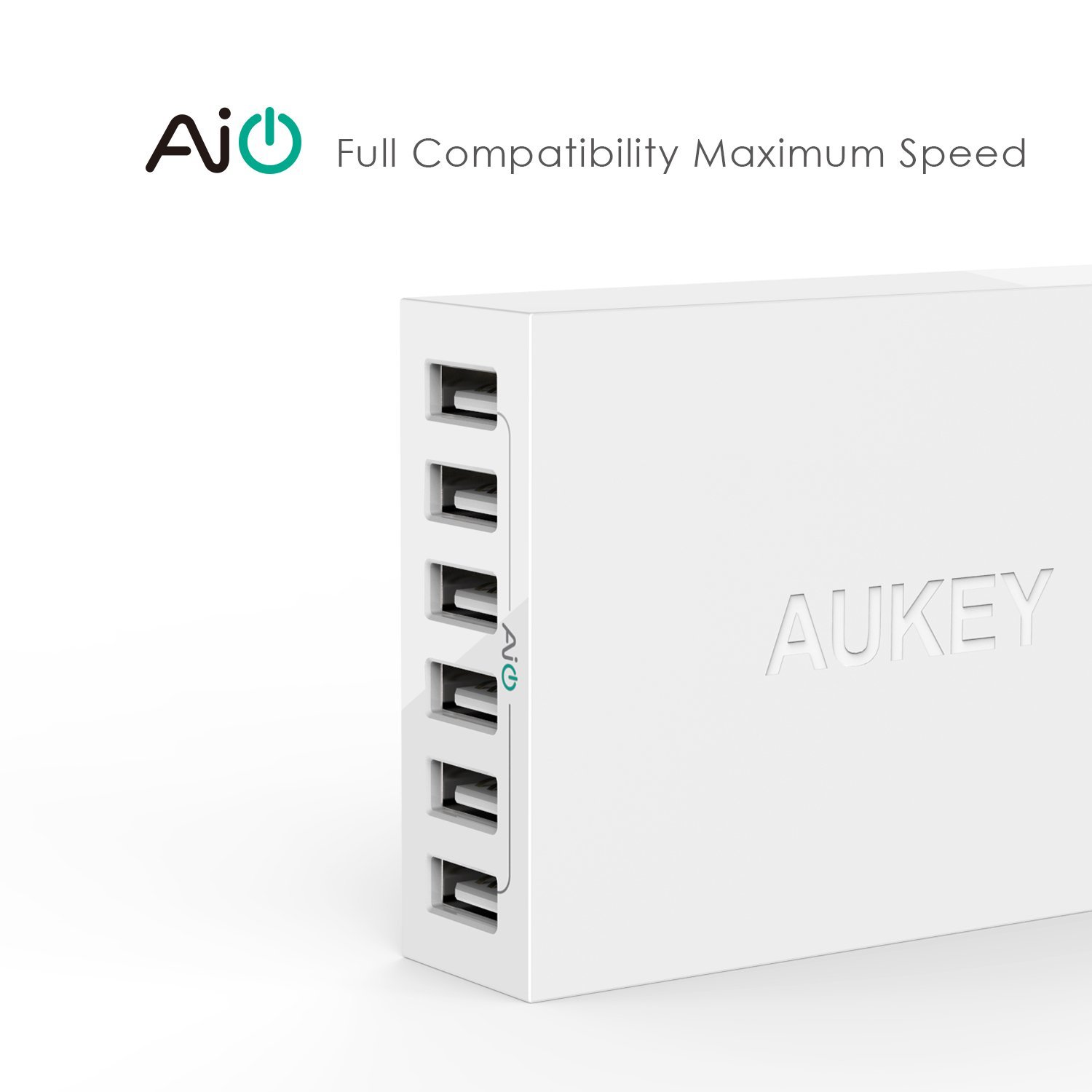 Aukey 50W / 10A 6 Ports USB Desktop Charging Station 充电器 - 图0