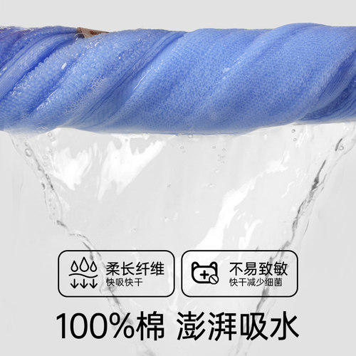 洁丽雅毛巾女纯棉2025新款100全棉7a抗菌男士洗脸家用成人洗澡 - 图2