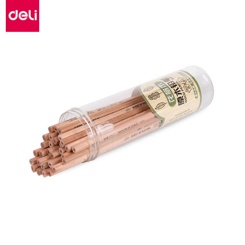 得力正品2b原木铅笔小学生专用2比涂卡笔考试专用笔三角形素描hb一年级2h儿童幼儿园2ь学生文答题卡专用 - 图2