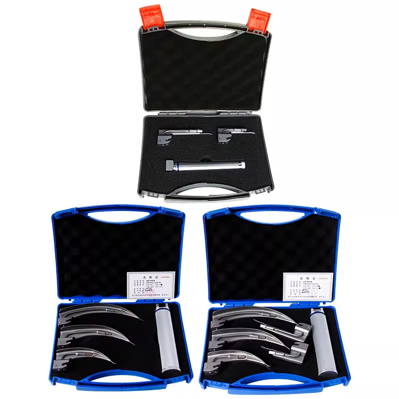 医用不锈钢麻醉咽喉镜全钛钢成人新生儿气管插管急诊抢救宠物可用 - 图2