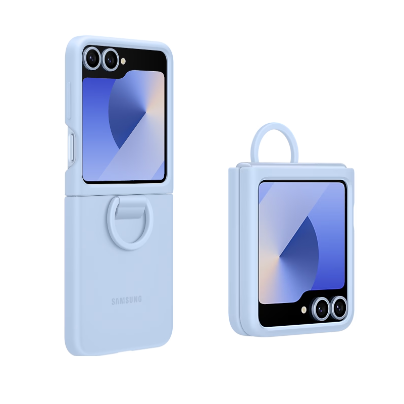 Samsung ZFlip6 original ring silicone case genuine leather