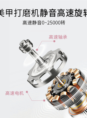 卸甲打磨机便携笔式电动抛光磨指甲小型美甲店专用打磨头卸甲机器
