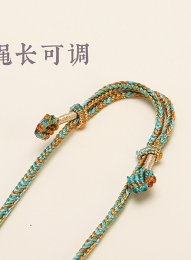 千里江山编绳玉坠翡翠玉佩吊坠