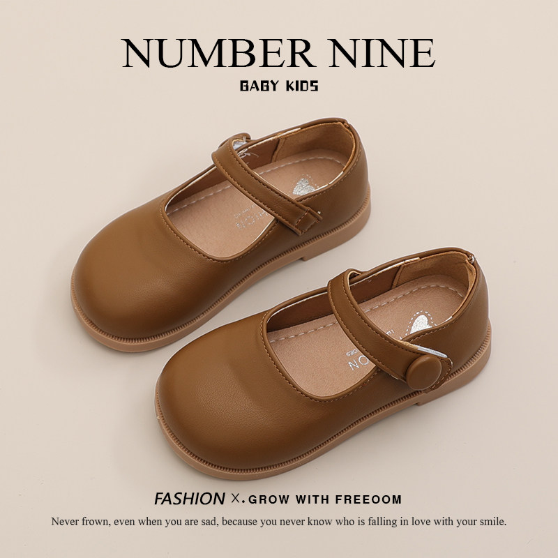 女童英伦小皮鞋2023春秋新款童鞋小女孩公主鞋女宝浅口单鞋豆豆鞋,淘宝优惠券,粉丝福利购,淘宝优惠卷