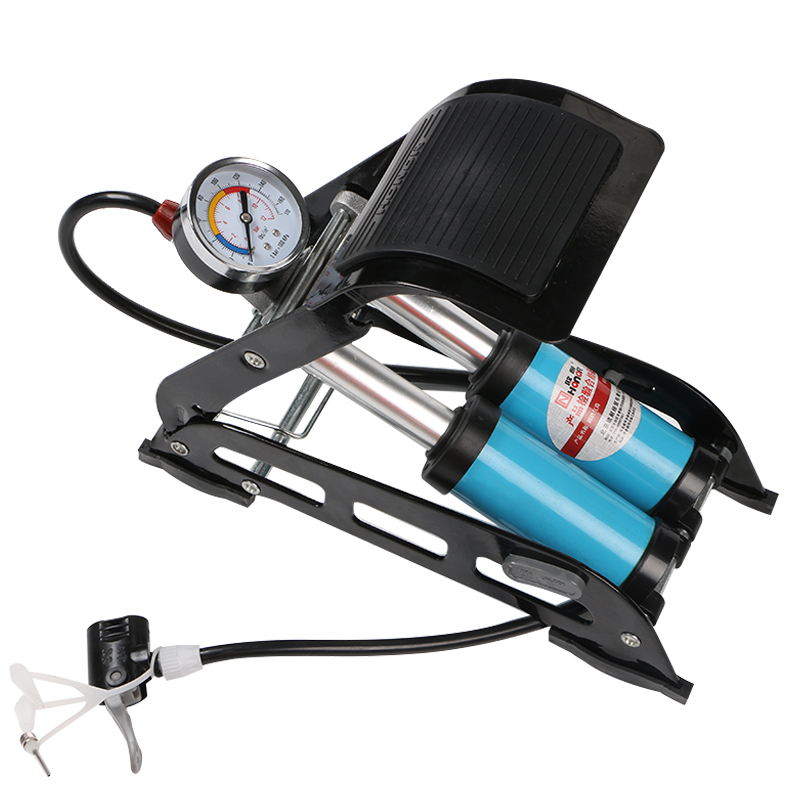 欧耐脚踩打气筒 高压便携式自行车电动车摩托车汽车打气筒 充气泵