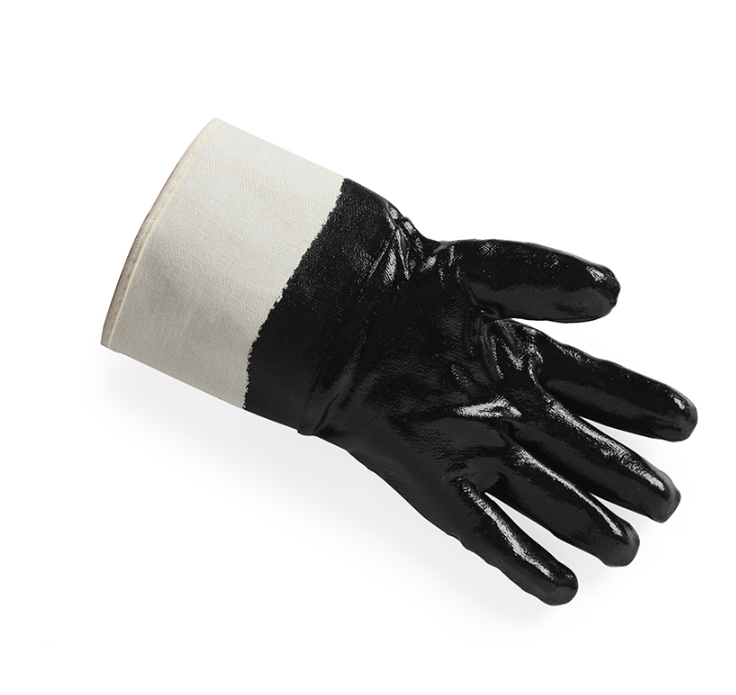 Ansell/安思尔48-500 重型丁腈全浸胶涂层防油耐热耐酸碱耐磨手套 - 图2