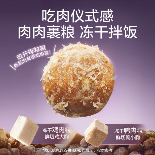 网易严选冻干双拼猫粮鲜肉无谷成猫幼猫通用高蛋白全价猫粮7.2kg - 图3