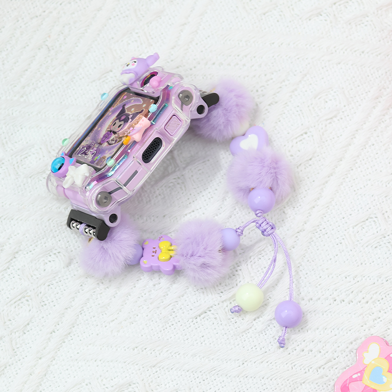 毛绒冬款diy手链适用小天才电话手表表带Z10/Z9/Z7/Z6A/Z6S配件D2 - 图3