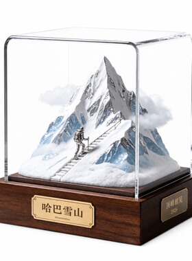 俩步路哈巴雪山泰山武功山登山奖杯纪念品定制赠送驴友收藏礼品