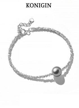 碎银几两珍珠手链女碎银子手饰