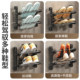 No punch-out foldable bathroom slipper rack door rear shoe rack