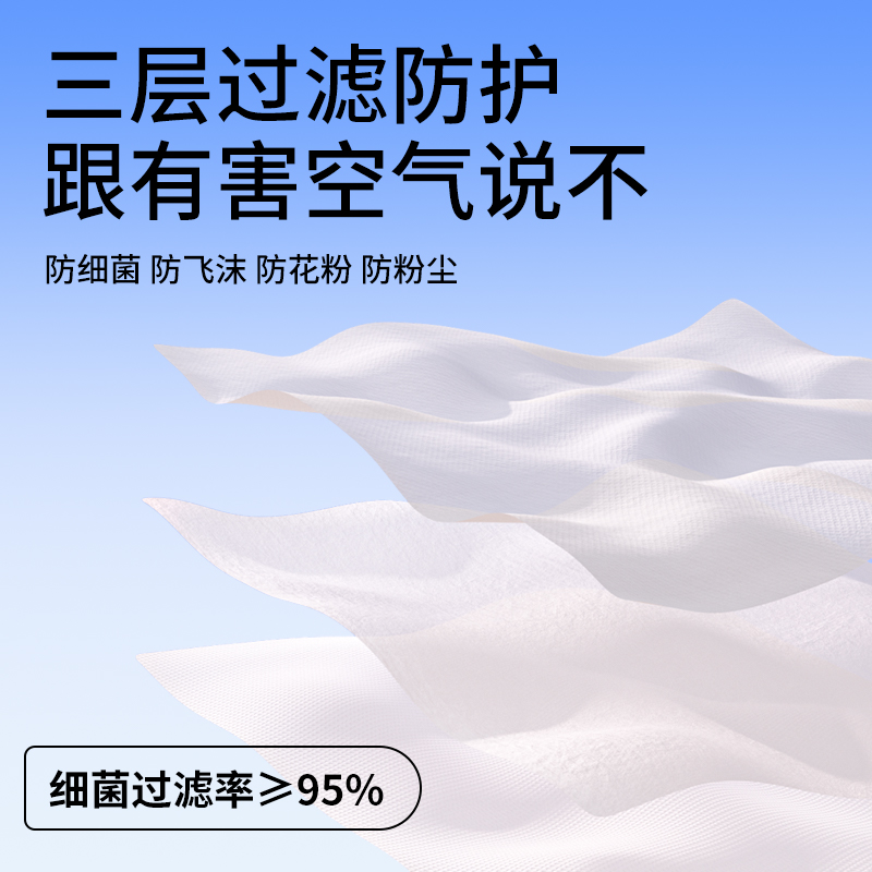 袋鼠医生医用外科口罩成人一次性医疗三层黑色正品正规单独立包装 - 图0