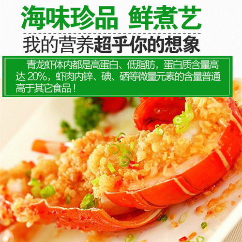 鲜活小青龙虾海鲜水产特超大花龙锦绣龙虾200g-500g每只送礼 - 图2