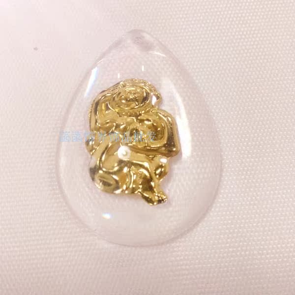 爆款项坠晶美金镶金大小号水晶吊坠十二生肖男女款地摊货源礼品 爆款项坠晶美金镶金大小号水晶吊坠十二生肖男女款地摊货源礼品