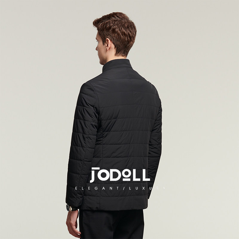 JODOLL乔顿男商务休闲羽绒服舒适白鸭绒立领简约百搭保暖毛皮服装 - 图3