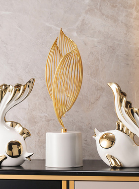 现代轻奢客厅玄关酒柜电视柜办公室书柜摆件乔迁新居布置装饰用品