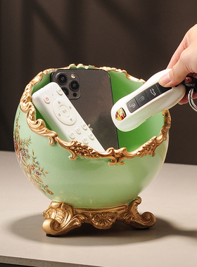 创意钥匙收纳摆件桌面垃圾桶