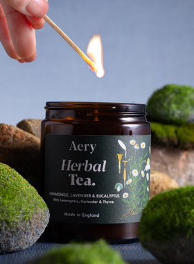 Aery【芳疗系列】香薰蜡烛琥珀罐植物精油室内持久小众礼物杯蜡