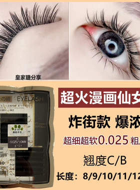 松之崎欧美漫画款睫毛浓密型一取多根无背胶太阳花仙女漫画蓬松