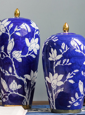 家用客厅青花陶瓷花瓶