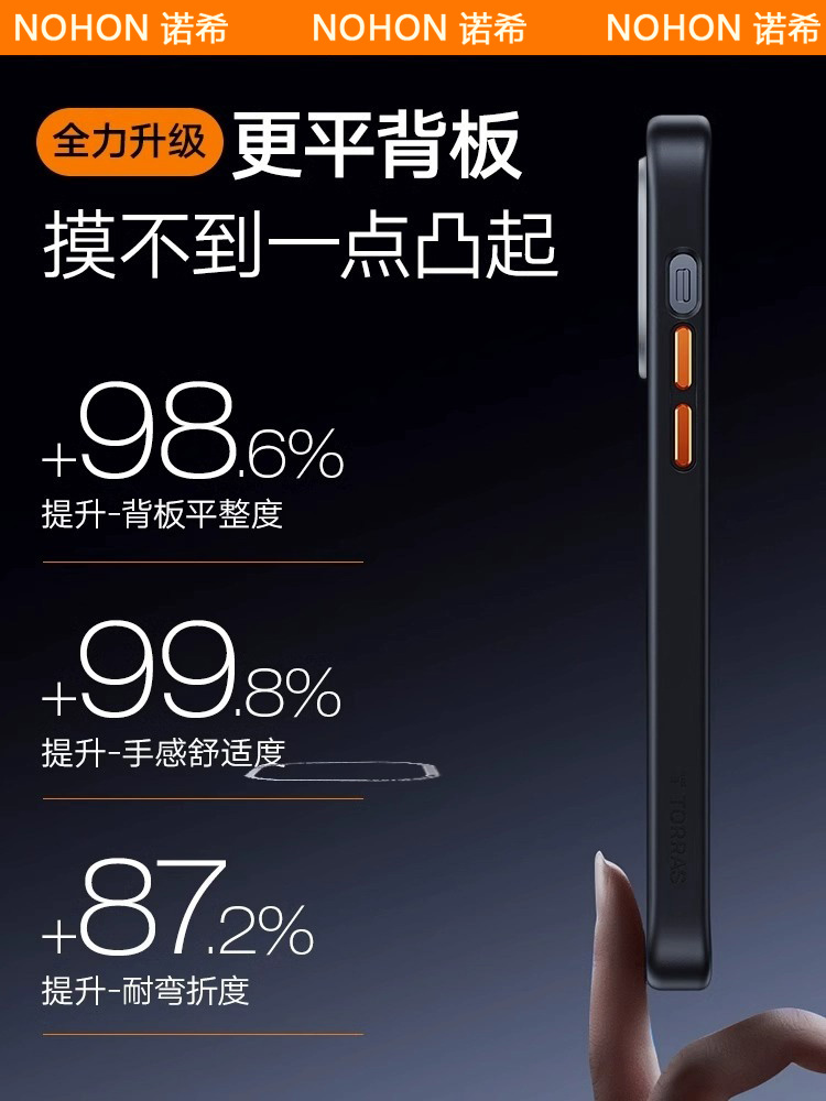 iphone15promax手机壳磁吸带支架苹果14新款2023男13promax高级12全包11防摔plus透明磨砂ultra手机套适用 - 图0