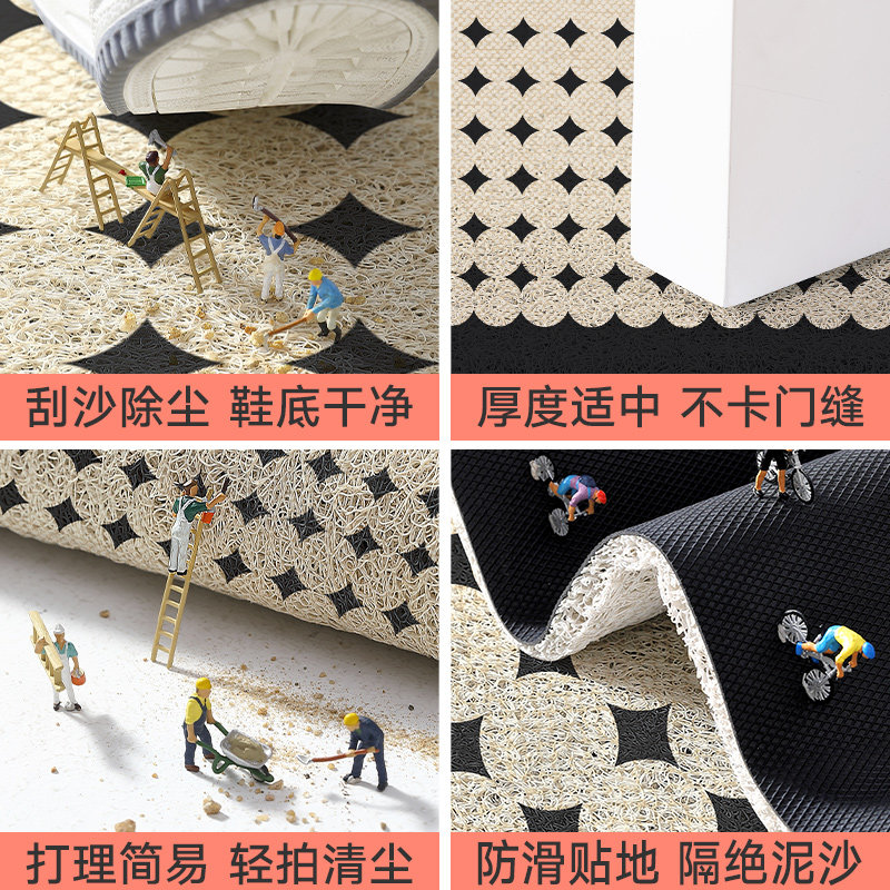 大江入户门地垫高级玄关丝圈防滑进门垫户外除尘脚垫耐磨门口地毯,淘宝优惠券,粉丝福利购,淘宝优惠卷