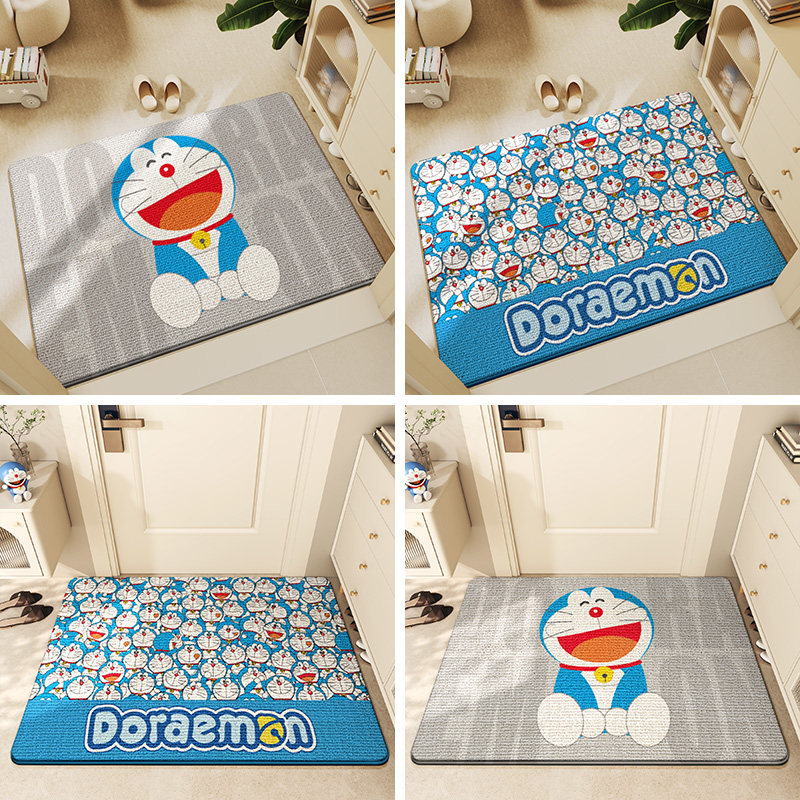 大江哆啦A梦IP联名地垫入户门卡通脚垫门口地毯门厅可爱进门垫子,淘宝优惠券,粉丝福利购,淘宝优惠卷