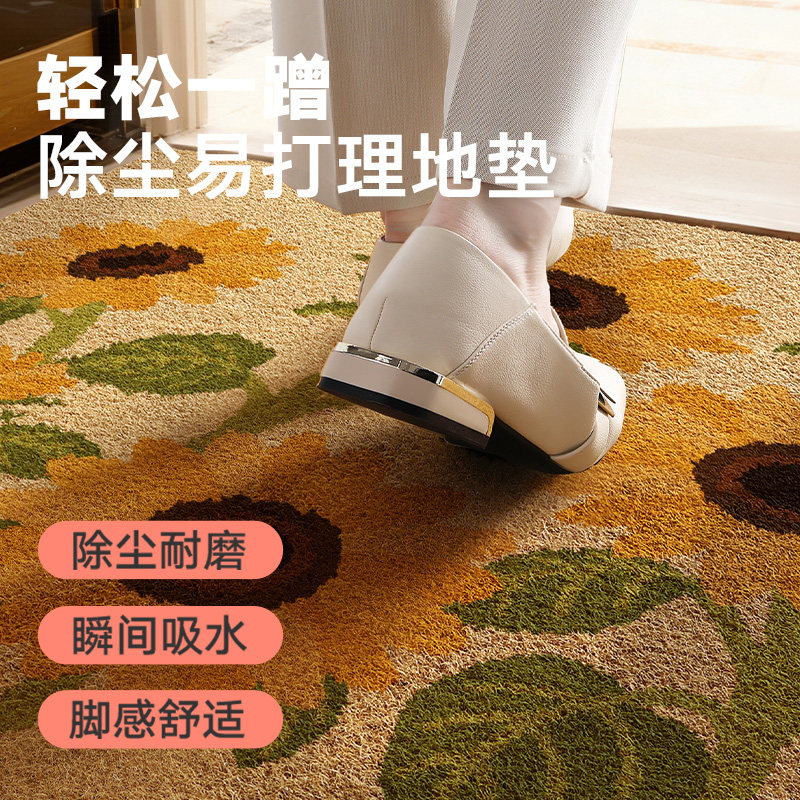 大江入户门地垫豪宅大门口仿椰棕耐磨脚垫高级玄关进门垫户外地毯,淘宝优惠券,粉丝福利购,淘宝优惠卷